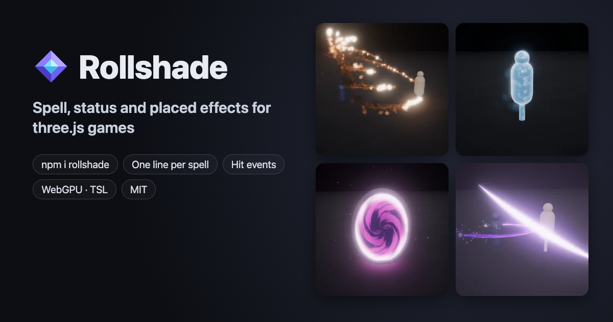 Rollshade: a meteor, a frozen character, a portal and an iaido cut